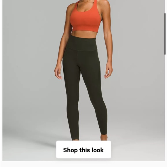 lululemon athletica Pants - Lululemon align pant, high rise, 25” length, olive green. Like new